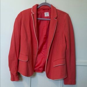 GAP Red Blazer with White Piping